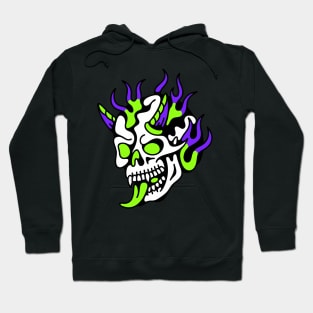 Skull flames Hoodie